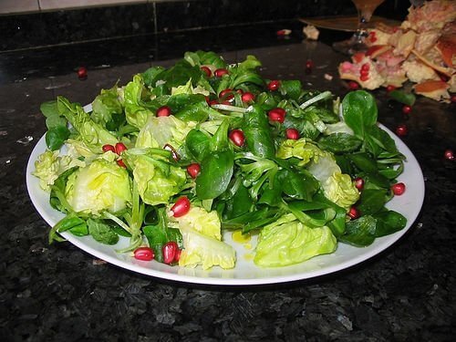 narlı yeşil salata