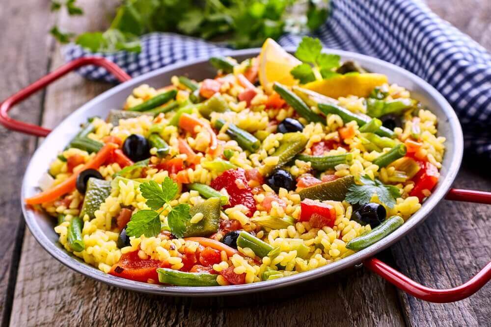 Düşük Kalorili Vejetaryen Paella Nasıl Yapılır