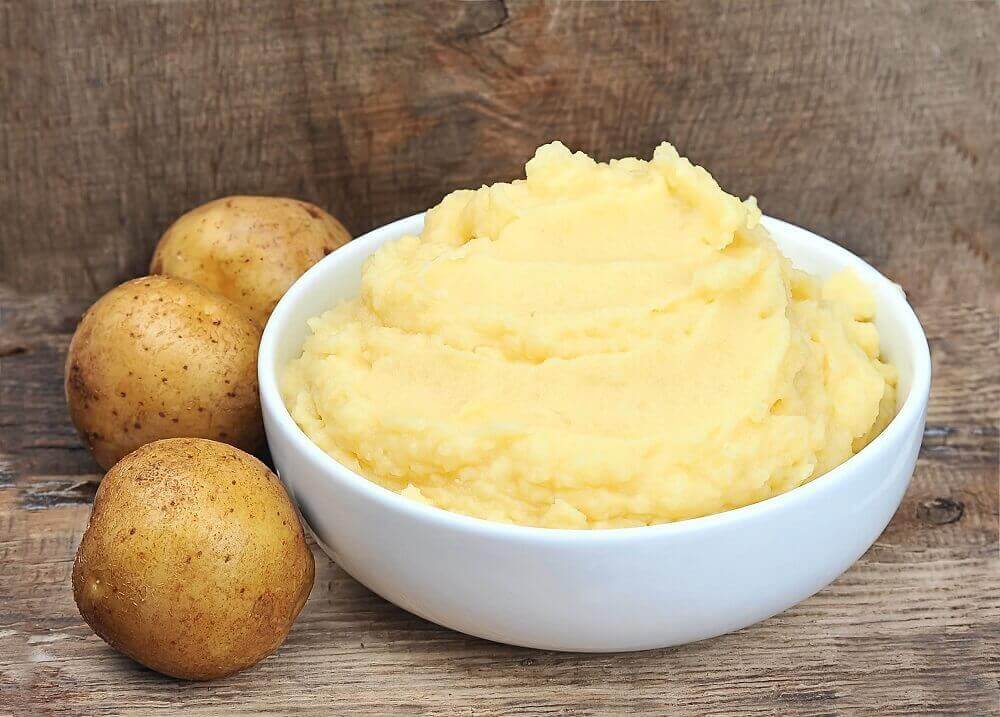 bir kase patates püresi