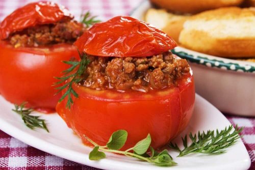 domates kıyma dolma