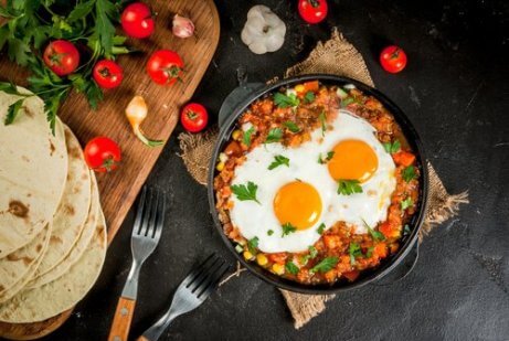 yumurtalı karışık omlet