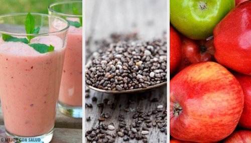 Bağırsakları Düzenlemek İçin Erikli Ve Elmalı Smoothie