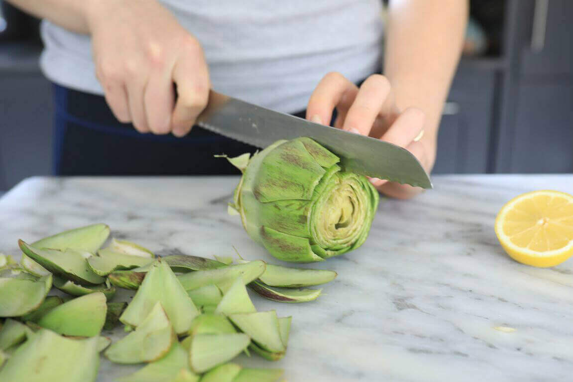 enginar kesen kadın