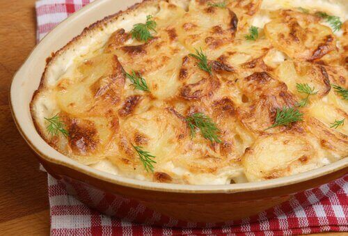 peynir ve patates graten