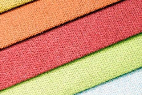 turuncu, kırmızı, yeşil kumaş