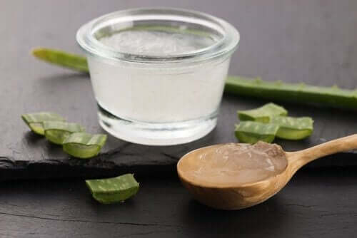 bir kase aloe vera