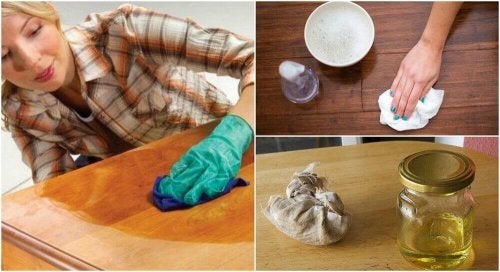 eski mobilya cilalayan kadın