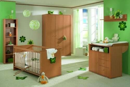 yeşil çocuk odası