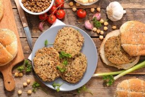 Mantarlı Mercimek Burger