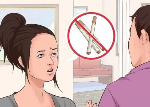 sigara illüstrasyon kadın erkek nikotin sakızı