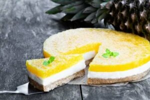 Soğuk Pina Colada Cheesecake