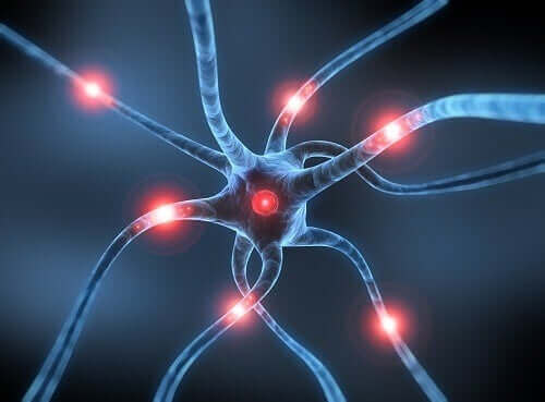 Parkinson hastalığını temsil eden bir sinir hücresi illüstrasyonu.