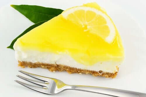 Limonlu cheesecake.