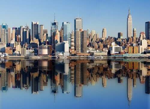 New York şehrinin bir fotoğrafı.