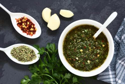 kasede yeşil sos