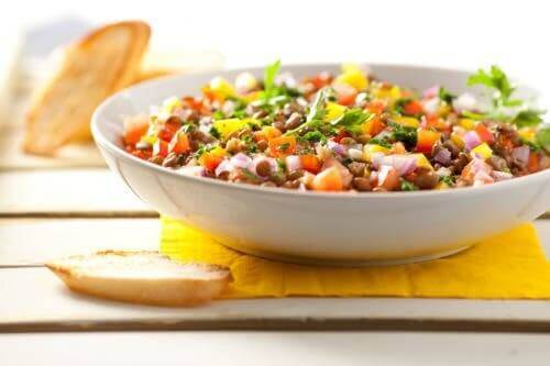 Mercimek salatası.