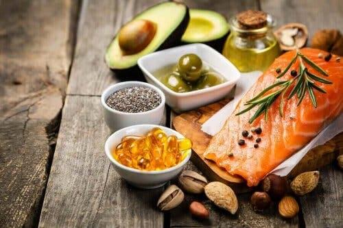 Omega 3 içeren yiyecekler, ve gıda takviyeleri.