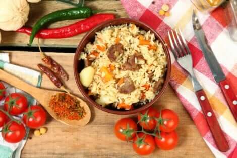 Etli sebzeli bulgur pilavı