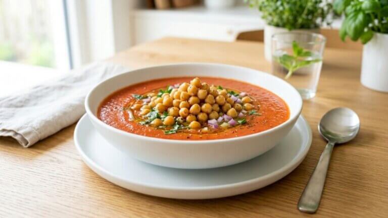 Gazpacho y legumbres