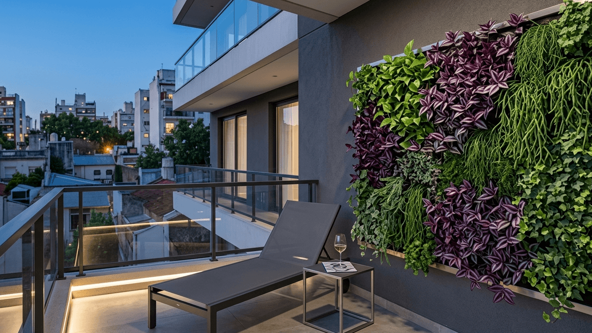 Jardín vertical moderno