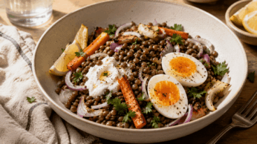 Konserve mercimekli ılık salata: acil durum yemeği gibi görünmeden nasıl lezzet katılır?