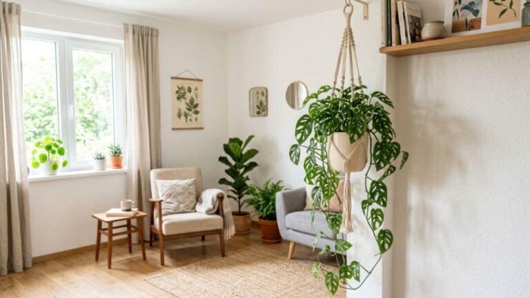 Asılı Monstera adansonii’nizin yapraklarını gür ve dolgun tutmak için 6 bakım ipucu