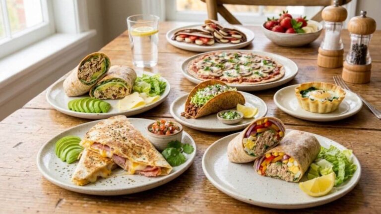 Buğday unlu tortilla ile hazırlanan hızlı yemekler: Birkaç dakika içinde gününüzü kurtaracak 7 tarif