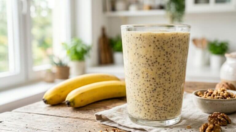 Muzlu chia smoothie