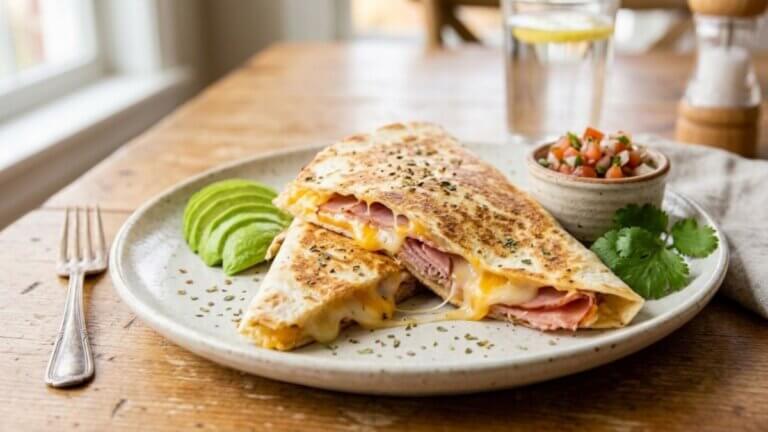 Quesadilla de jamón y queso