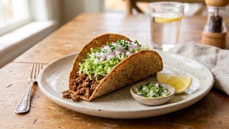 Tacos crujientes al horno