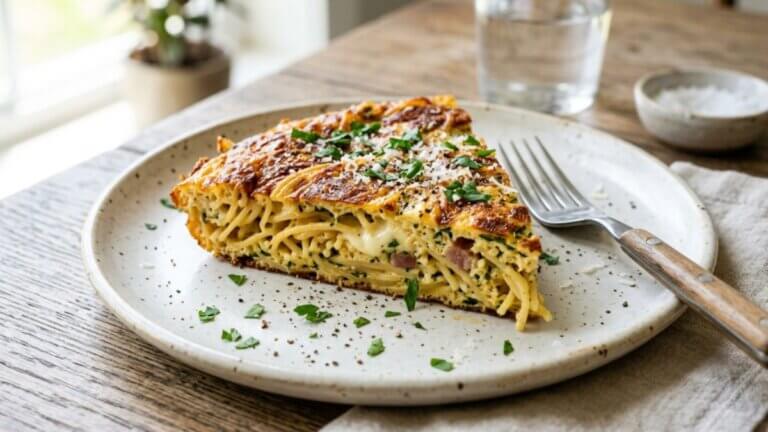 Tortilla con pasta